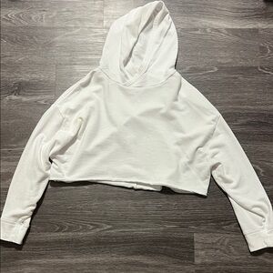 Fabletics White Cropped Hoodie